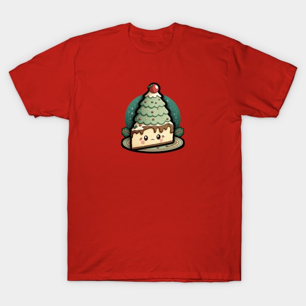 Kawaii Christmas Cake :3 T-Shirt by Dandzo